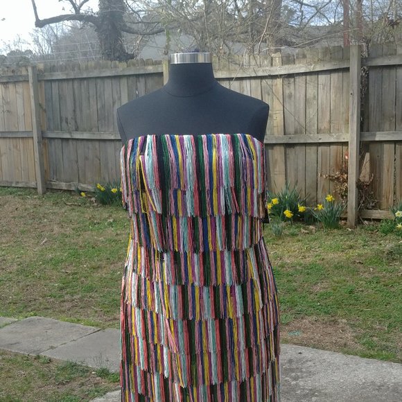 Strapless Fringe Dress - Picture 8 of 8